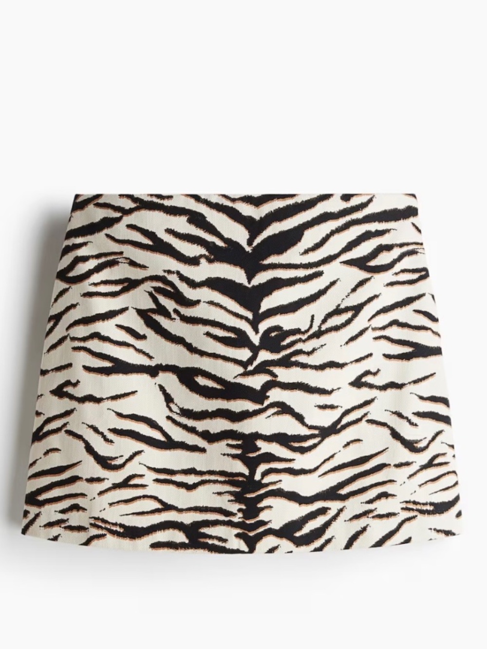 Zebra Print Mini Skirt